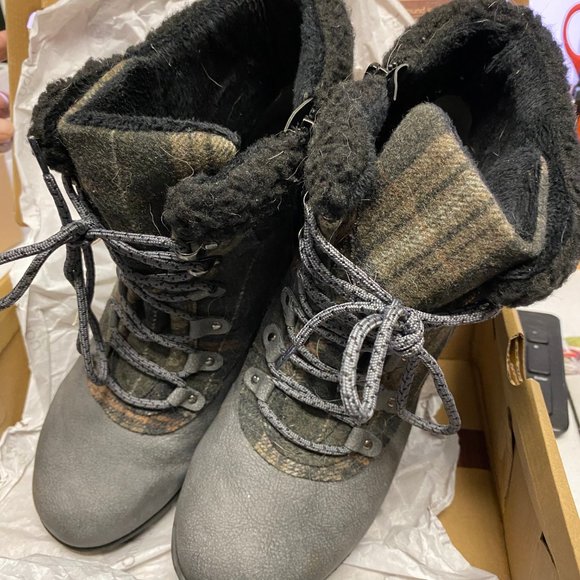 JBU Jambu Redrock CHARCOAL Plaid HIKER Boot w/Foam - Picture 4 of 7